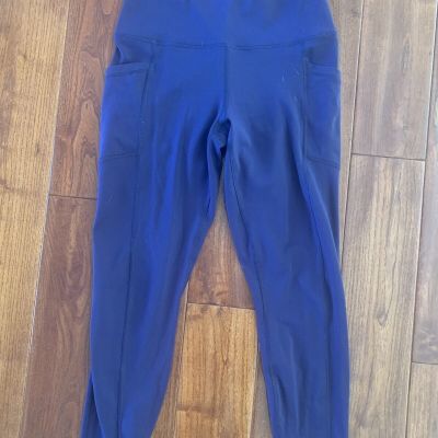 90 Degree by Reflex Squat Proof Interlink High Waist Ankle Legging Pockets Sz M